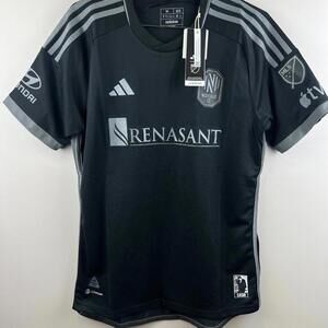 Size M NASHVILLE SC Adidas Authentic  Away Shirt NEW Jersey NWT 'Johnny Cash'